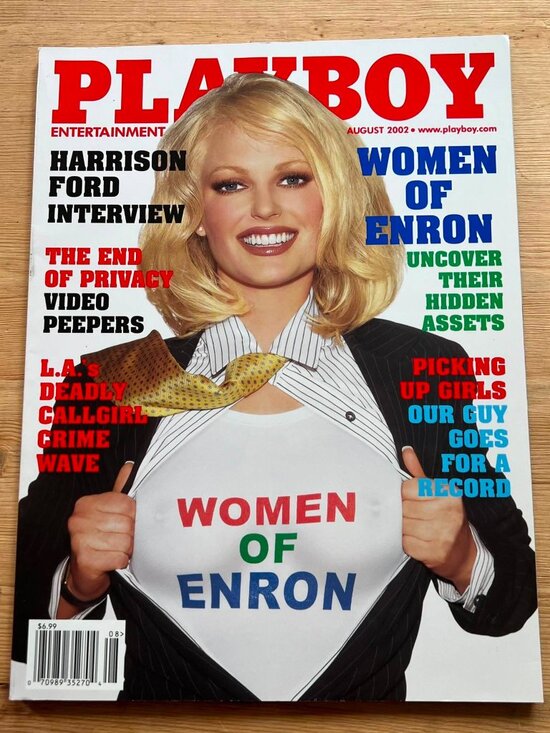Play-Boy Magazine Women of Enron August 2002